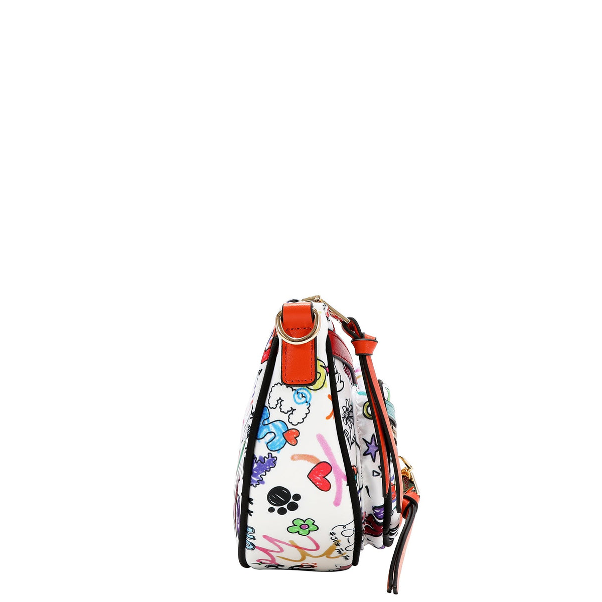 BORSA A TRACOLLA CRESCENTE (JUST FOR FUN - BIANCO)