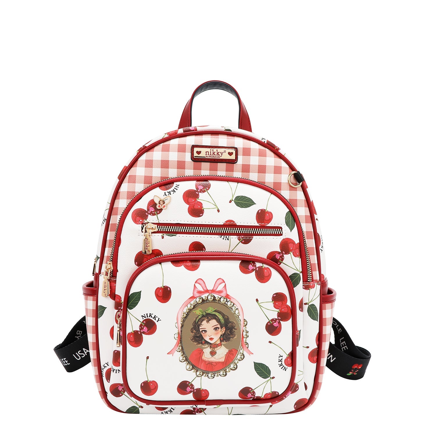 ENSEMBLE 3 PIÈCES (SAC À DOS, PETIT SAC À DOS ET PORTEFEUILLE) (<tc>CHERRY LIPS</tc>-BLANC)