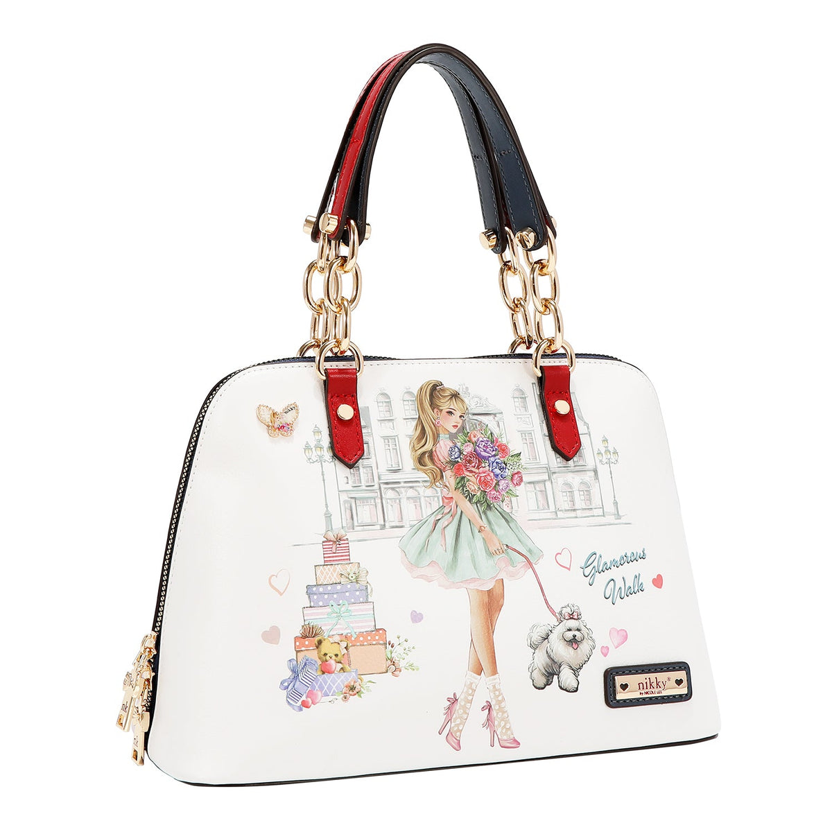 DOME BAG (GLAMOROUS WALK - WHITE)
