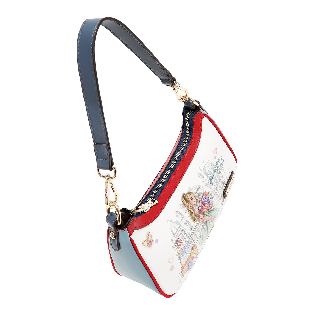 BOLSO DE HOMBRO (GLAMOROUS WALK-BLANCO)