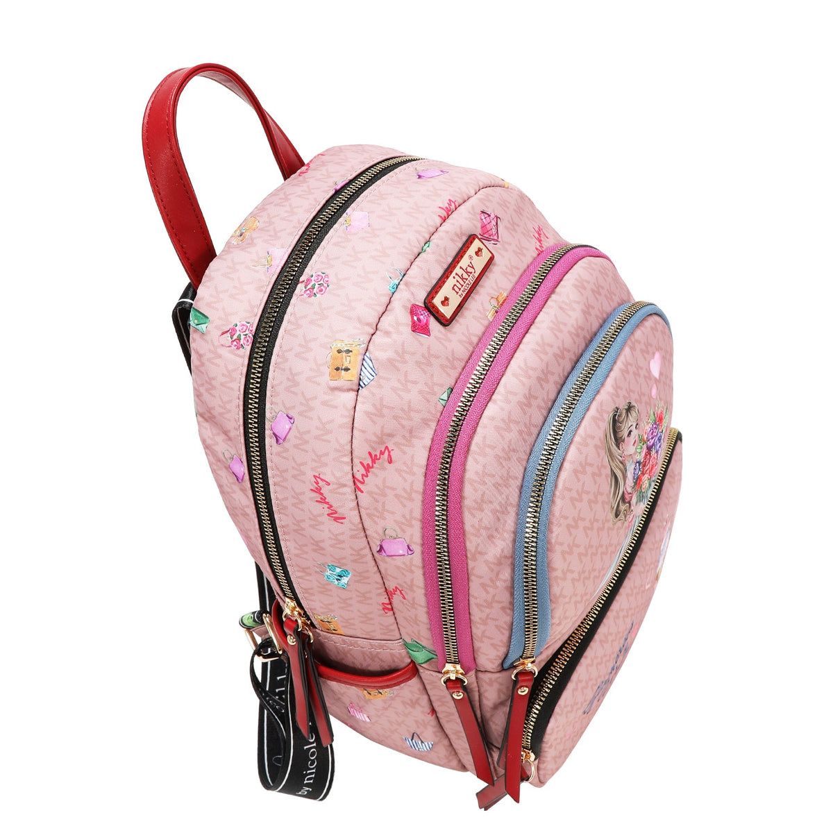 ZAINO MEDIO (GLAMOROUS WALK - ROSA)