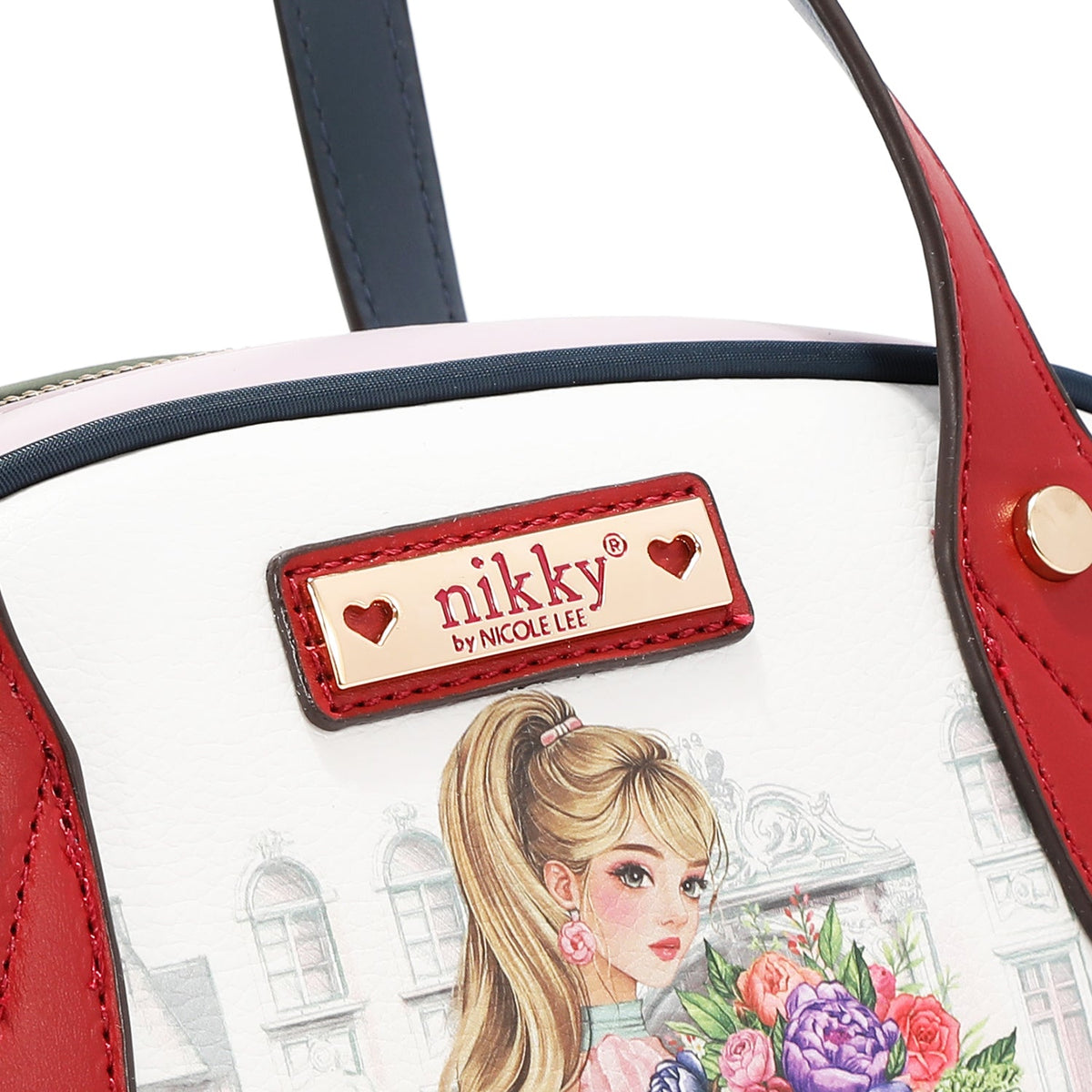 3 PIECE SET (SATCHEL BAG, MINI BACKPACK, WALLET) (GLAMOROUS WALK - WHITE)