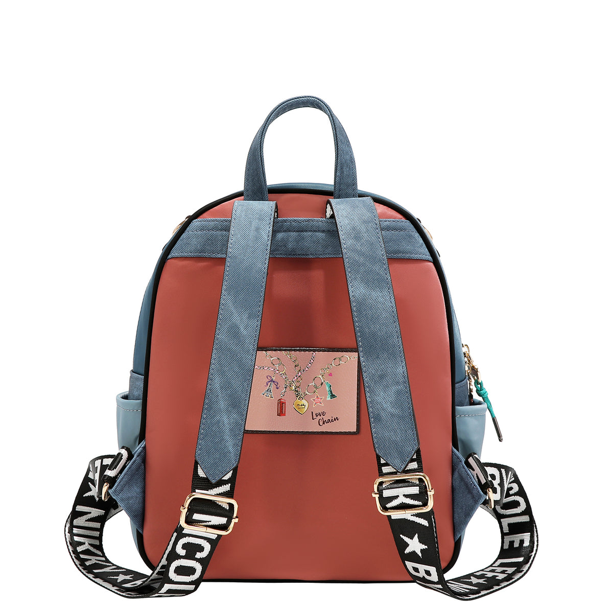 CONJUNTO 3 PIEZAS (MOCHILA, BANDOLERA, CARTERA) (LOVE CHAIN)