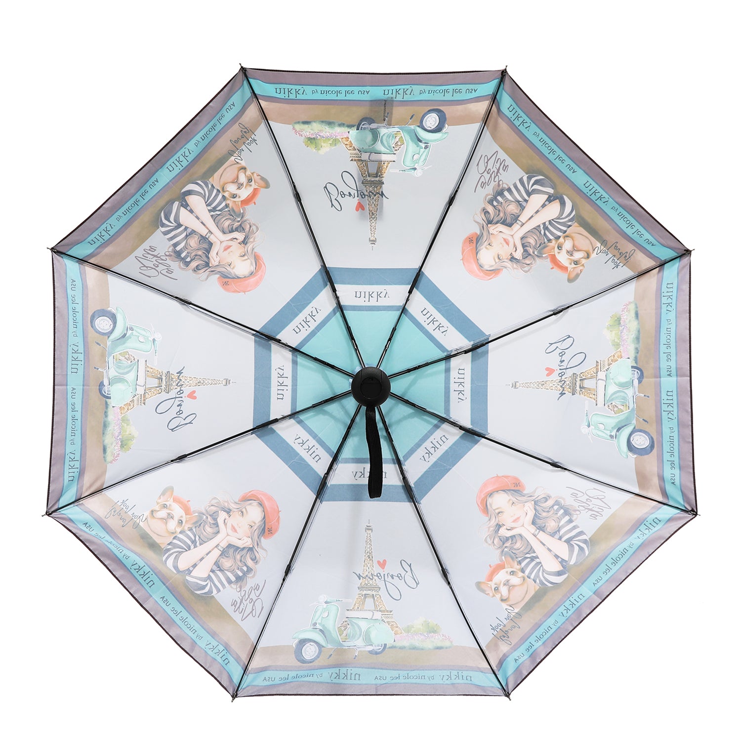 PORTABLE UMBRELLA WITH PRINTING (<tc>EIFFEL DREAMS</tc>)