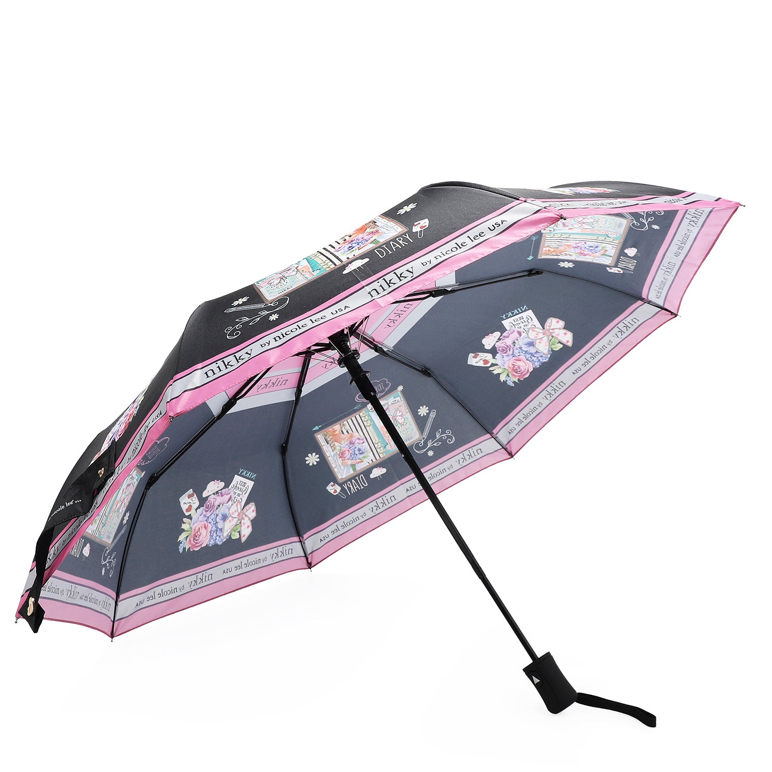 PORTABLE UMBRELLA WITH PRINTING (<tc>NOSTALGIA</tc>)