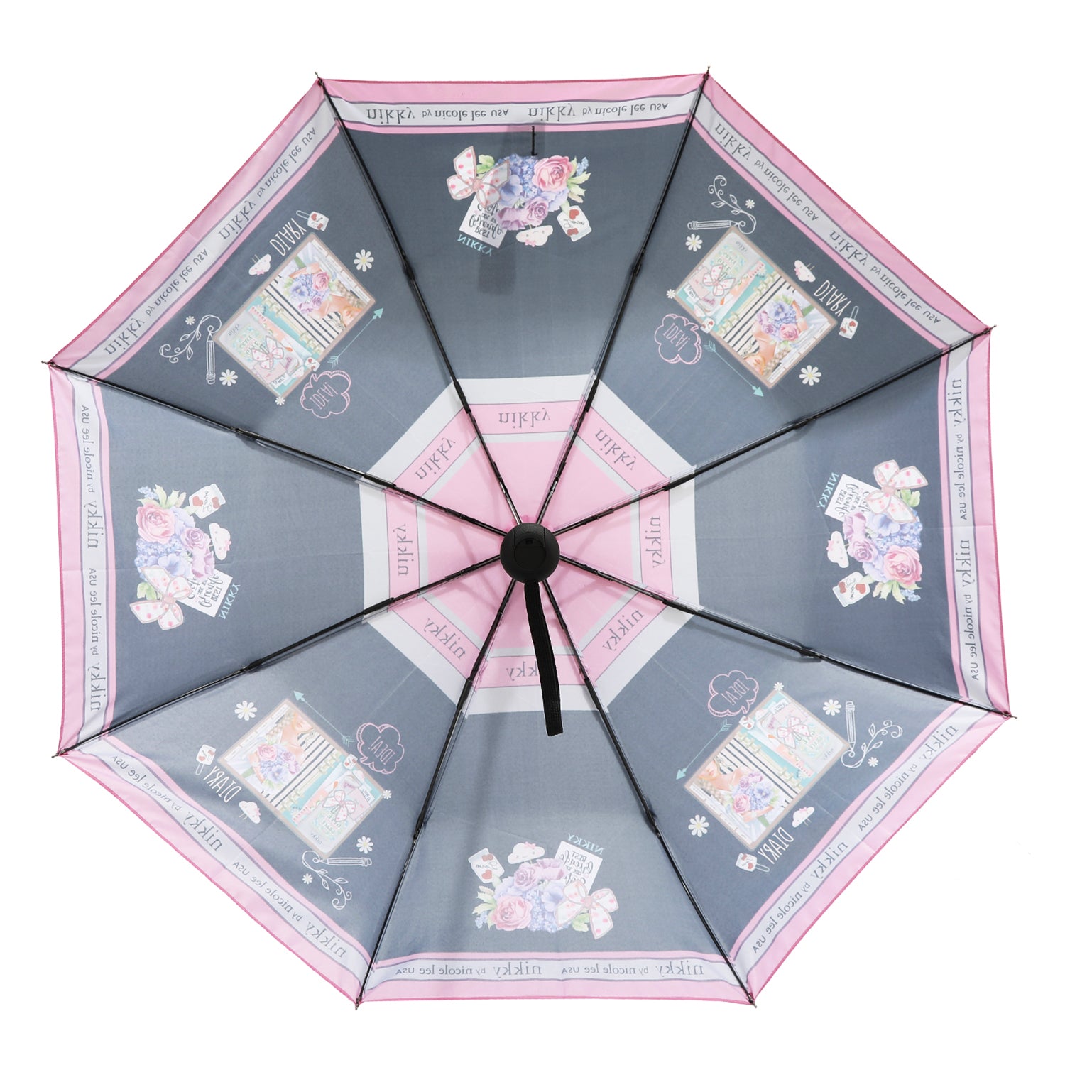 PORTABLE UMBRELLA WITH PRINTING (<tc>NOSTALGIA</tc>)