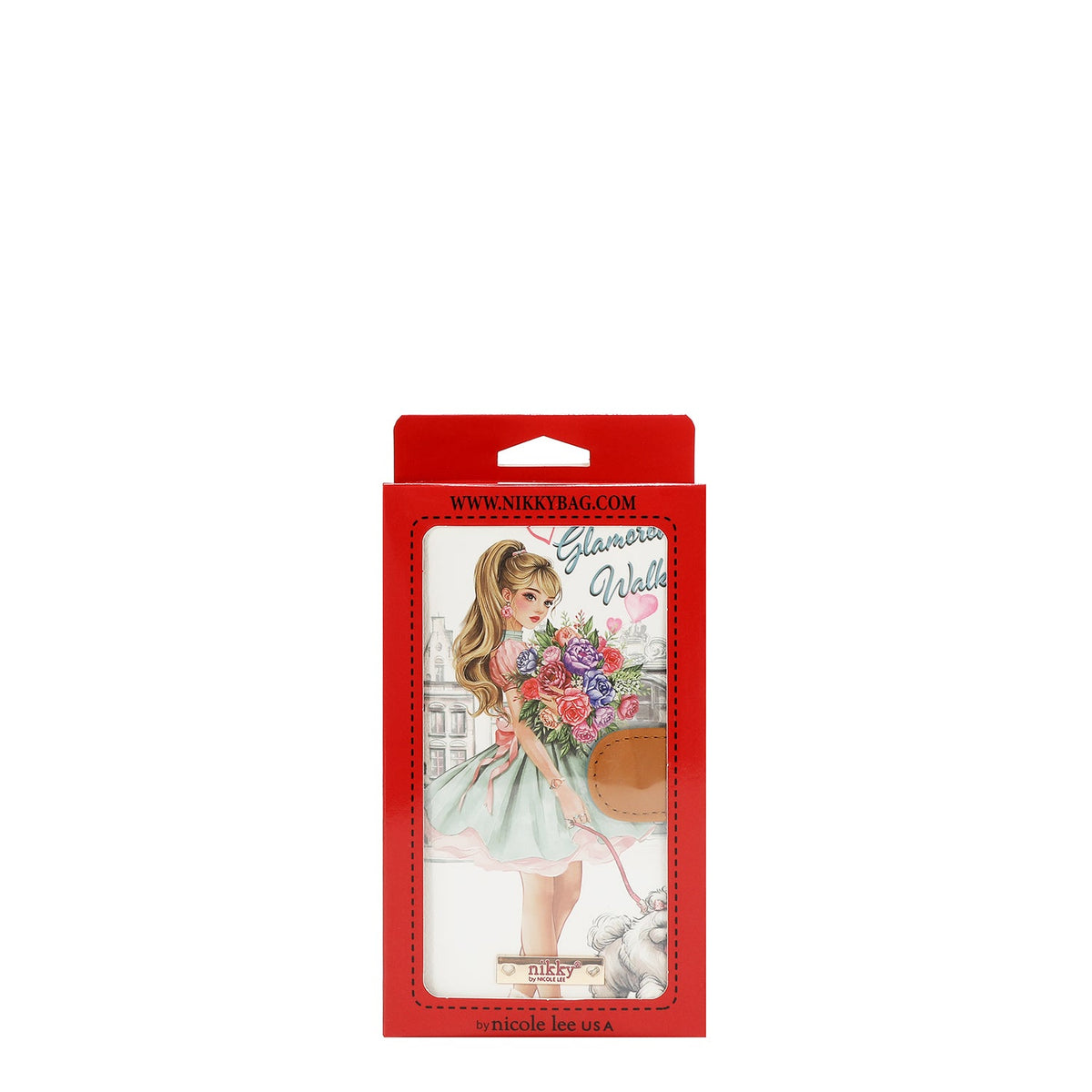 CUSTODIA PER CELLULARE (GLAMOROUS WALK - BIANCO)