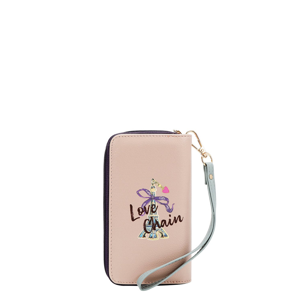 PORTA MOVIL CON CARTERA (LOVE CHAIN)