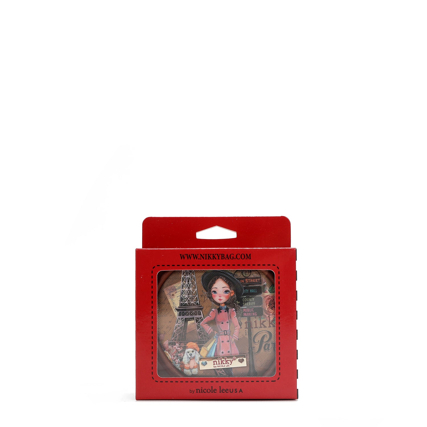 LLAVERO CON MONEDERO REDONDO (EMILY GOES PARIS)