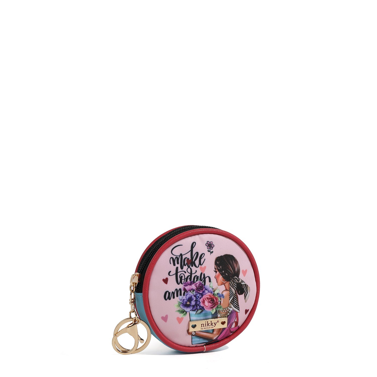 LLAVERO CON MONEDERO REDONDO (FLOWER DAY)