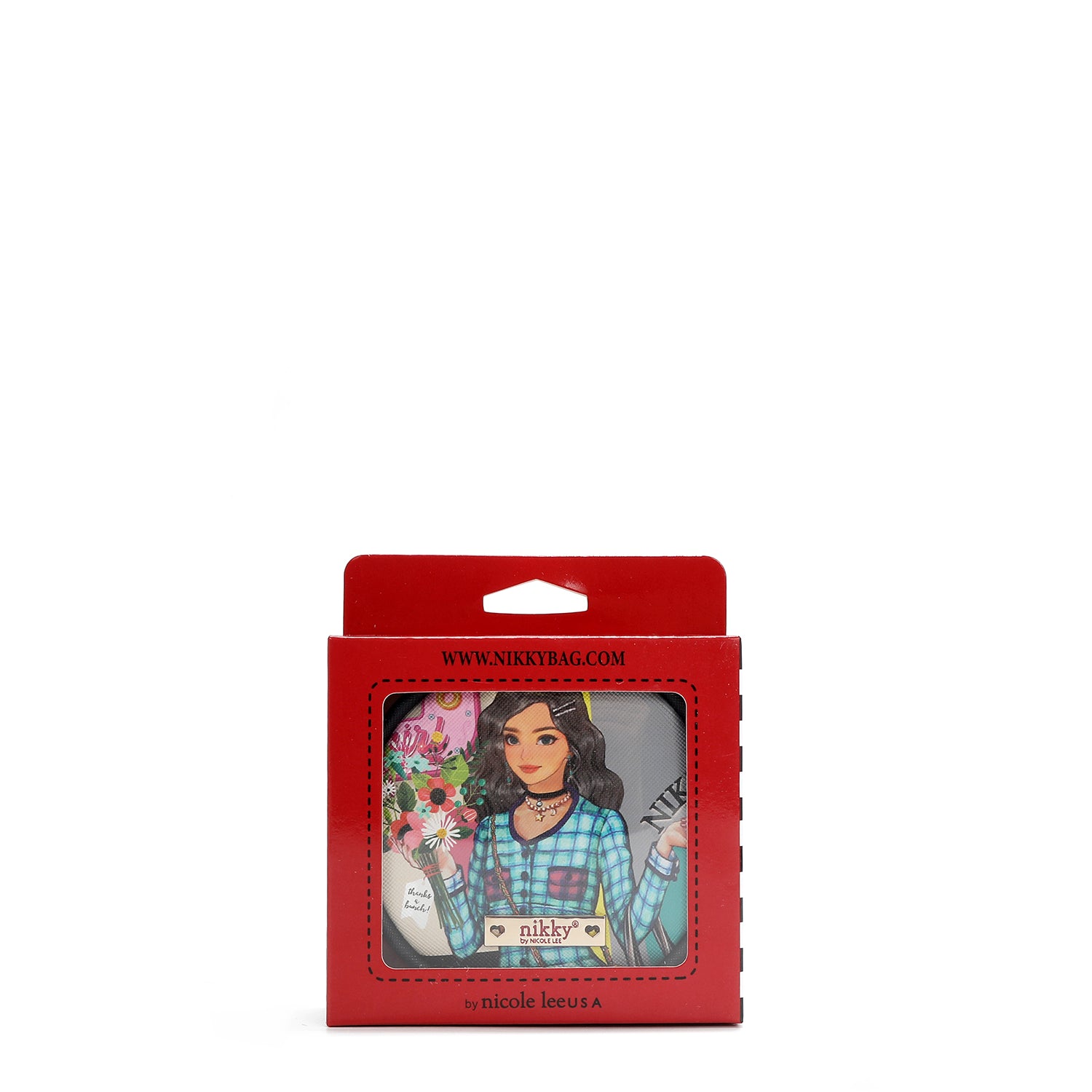 KEYCHAIN WITH ROUND PURSE (<tc><tc><tc>Nikky</tc> Goes Shopping</tc></tc>)