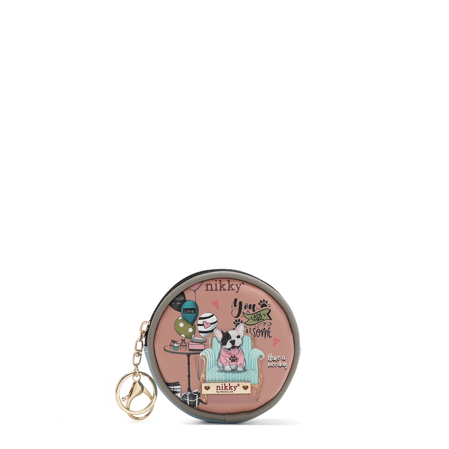 LLAVERO CON MONEDERO REDONDO (PARTY KING)