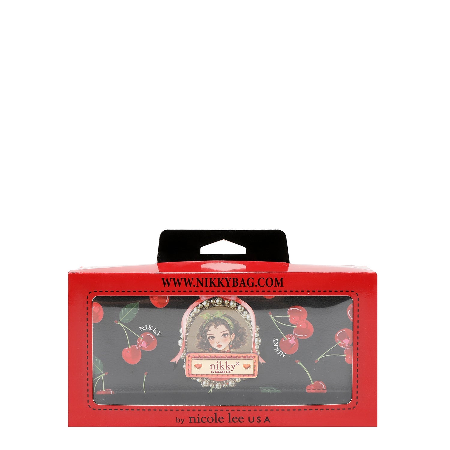 BILLETERA TRIPLE V.2 (CHERRY LIPS-NEGRO)