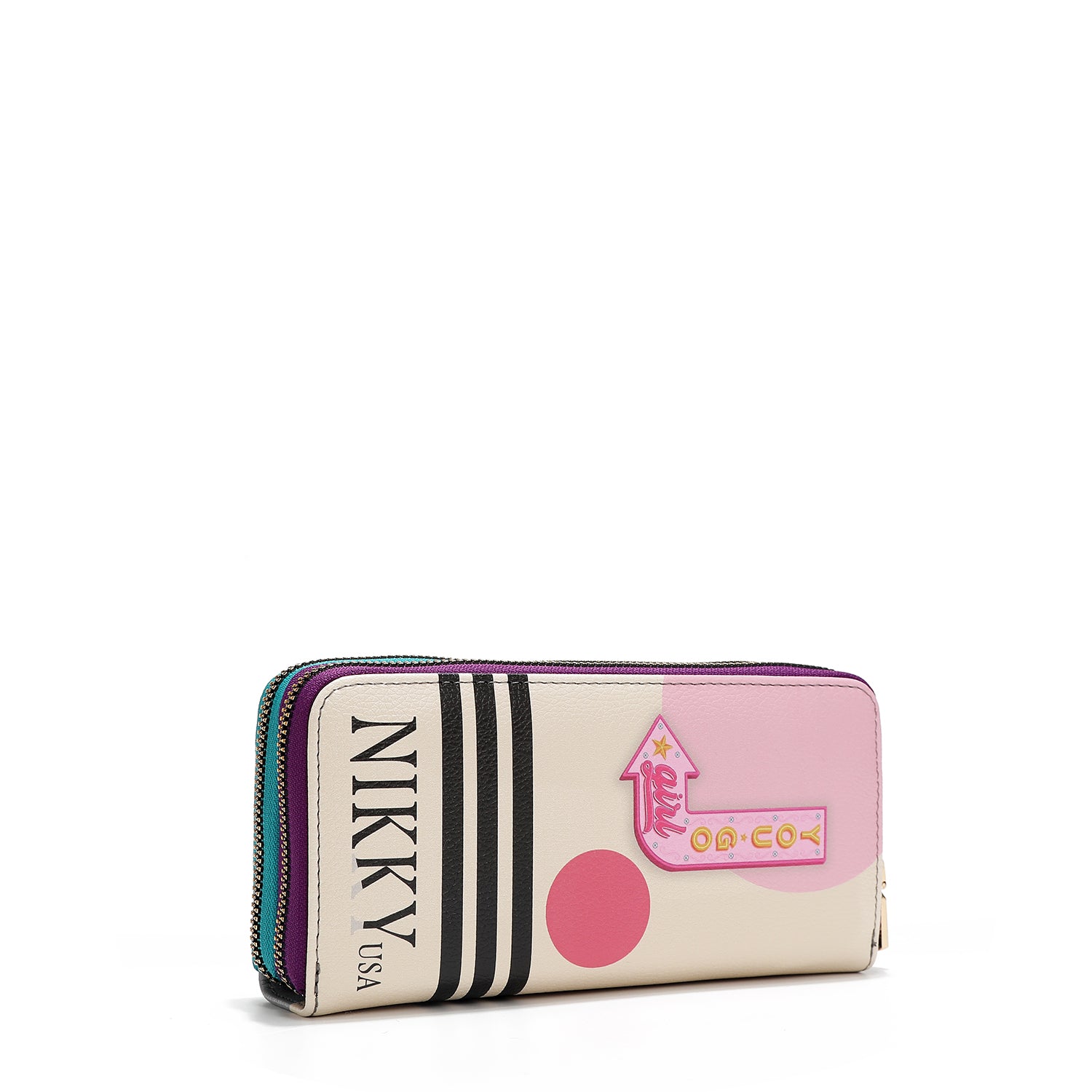 BILLETERA CON DOBLE CREMALLERA V.2 (NIKKY GOES SHOPPING)