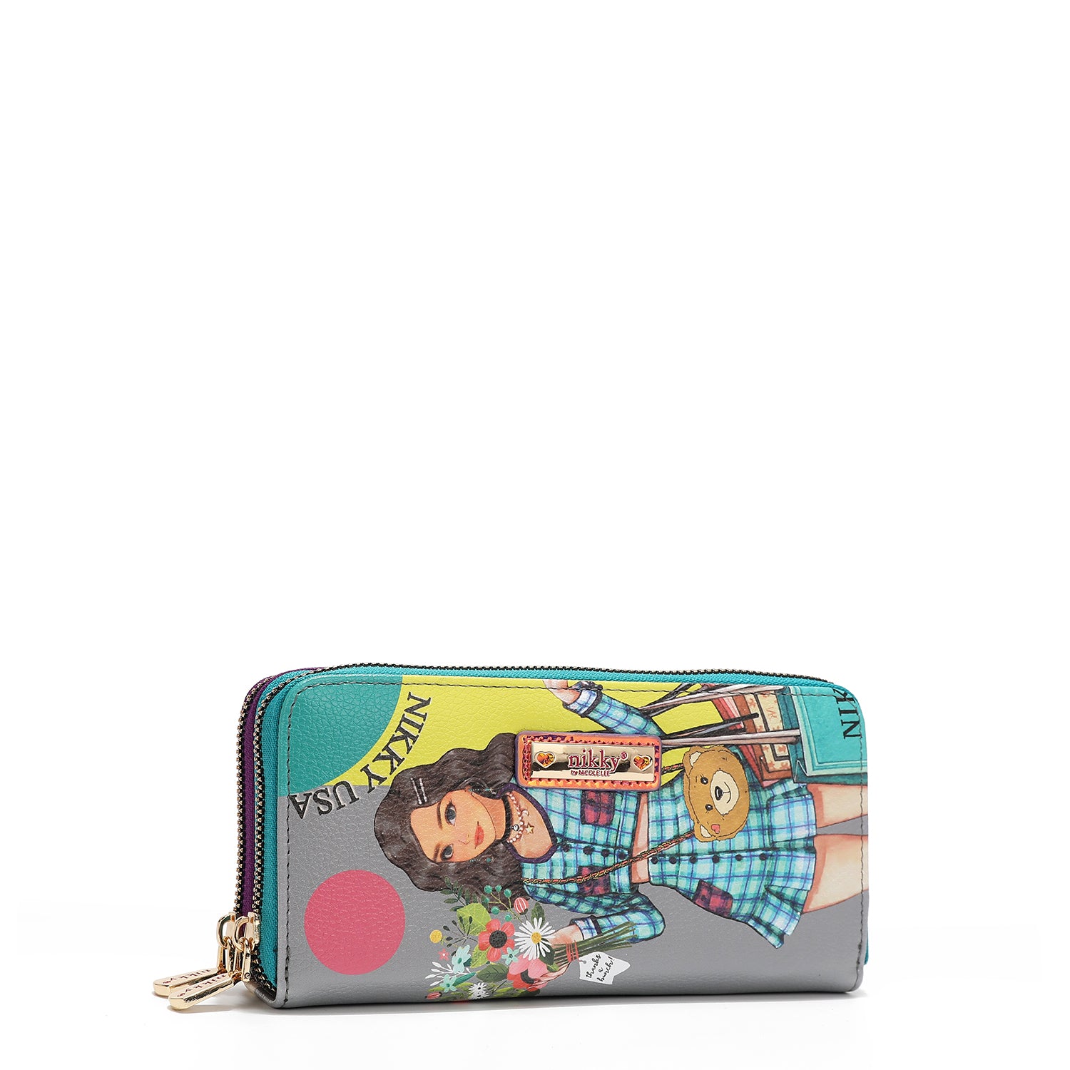 BILLETERA CON DOBLE CREMALLERA V.2 (NIKKY GOES SHOPPING)