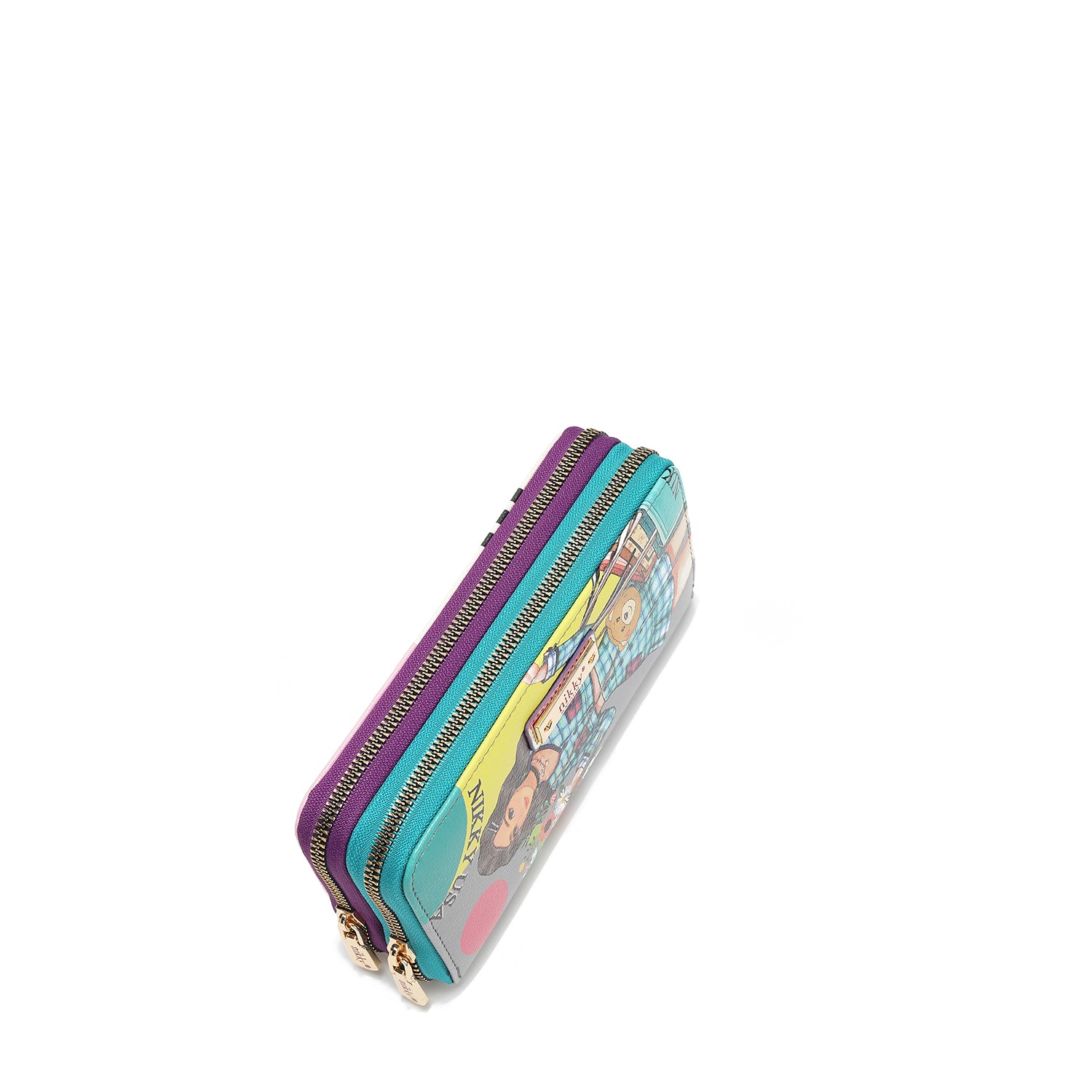 BILLETERA CON DOBLE CREMALLERA V.2 (NIKKY GOES SHOPPING)