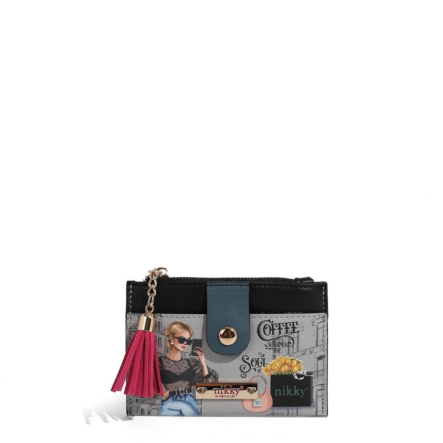 PORTA TARJETAS CON CREMALLERA (URBAN COFFEE DREAM)