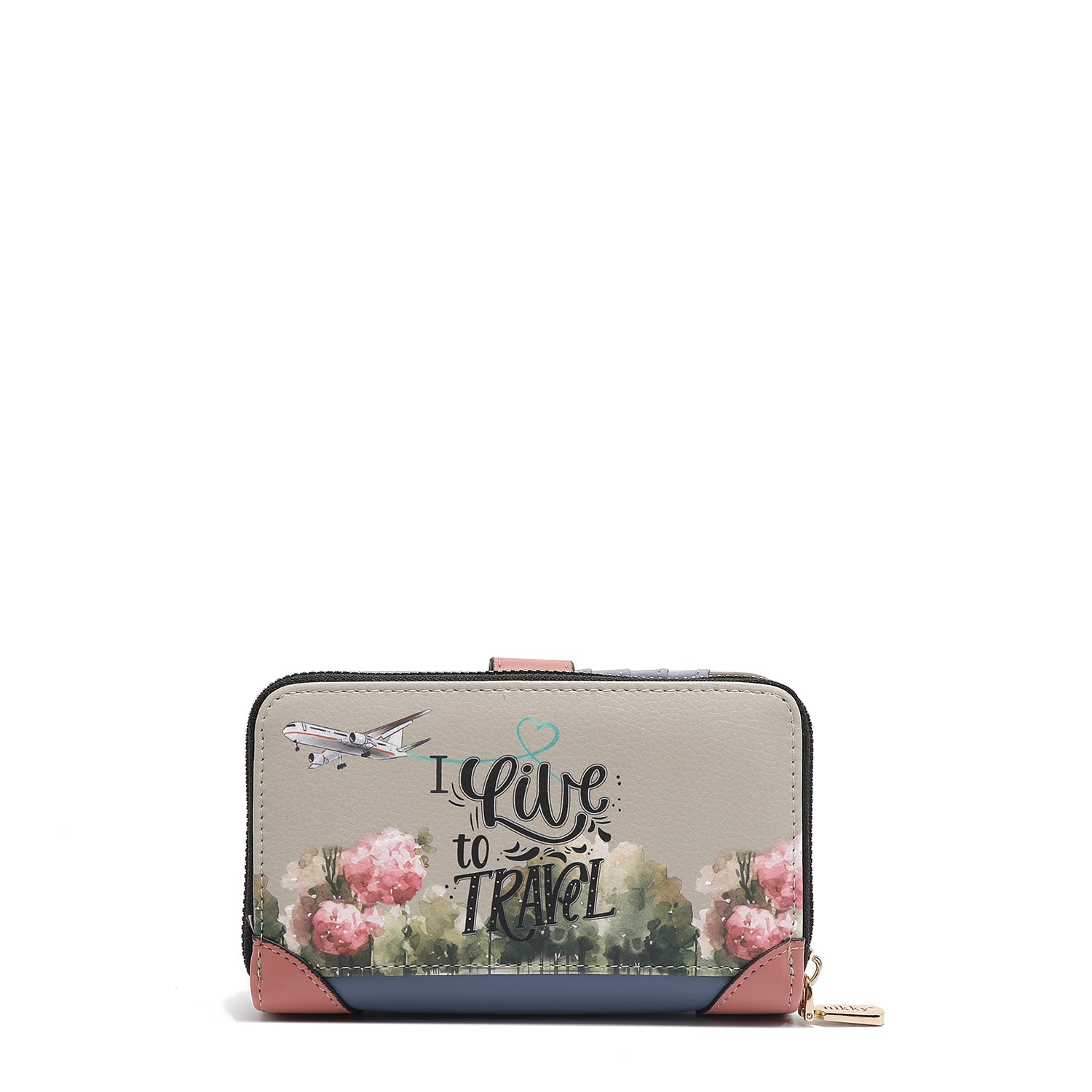 CARTERA COMPACTA (I LIVE TO TRAVEL)