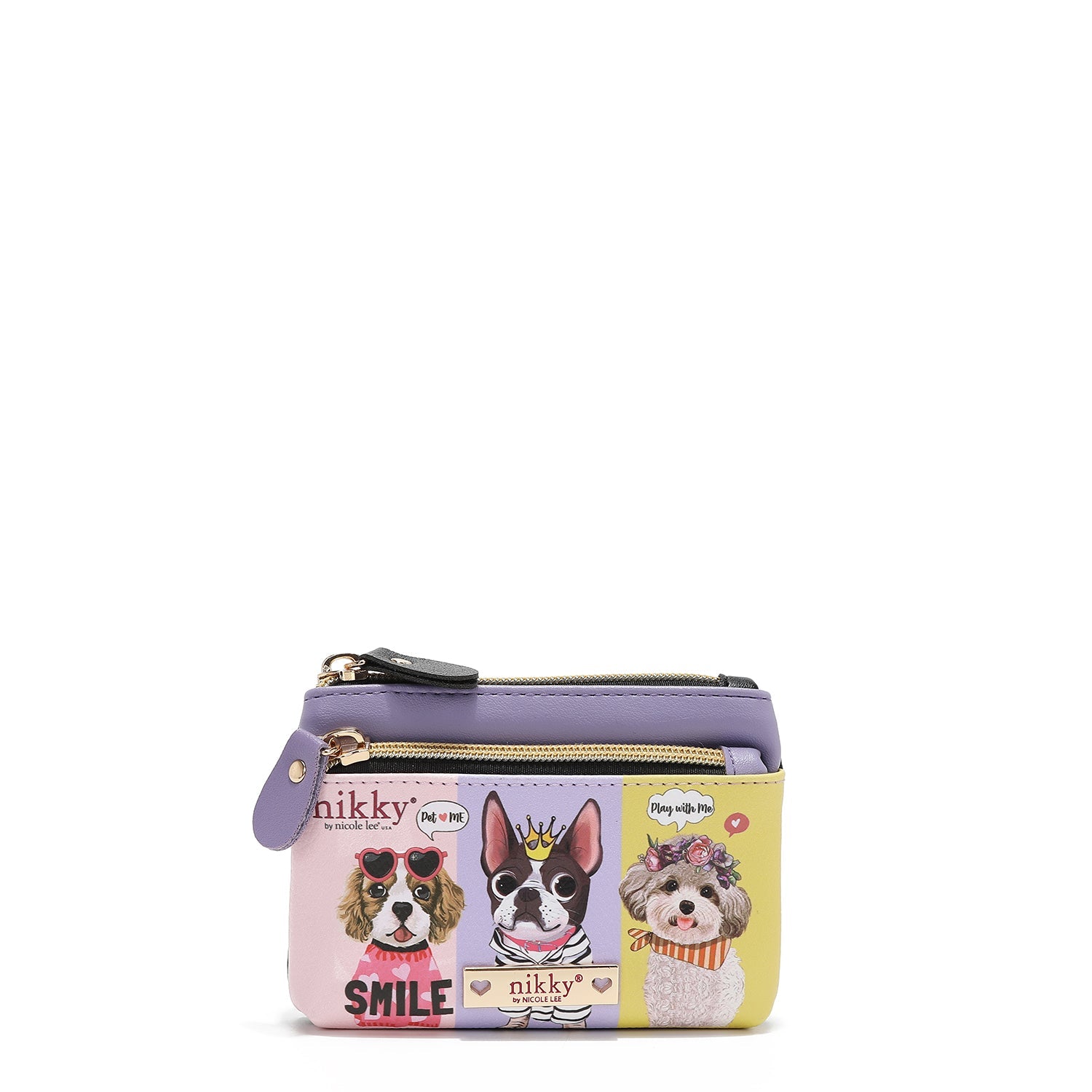 MONEDERO PEQUEÑO PLANO CON CREMALLERA (BEST BUDDIES)