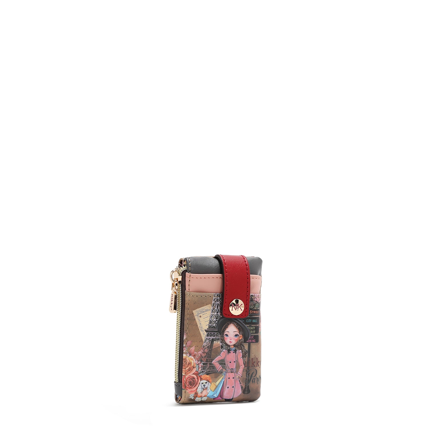 MINI PORTA TARJETAS CON CIERRE (EMILY GOES PARIS)