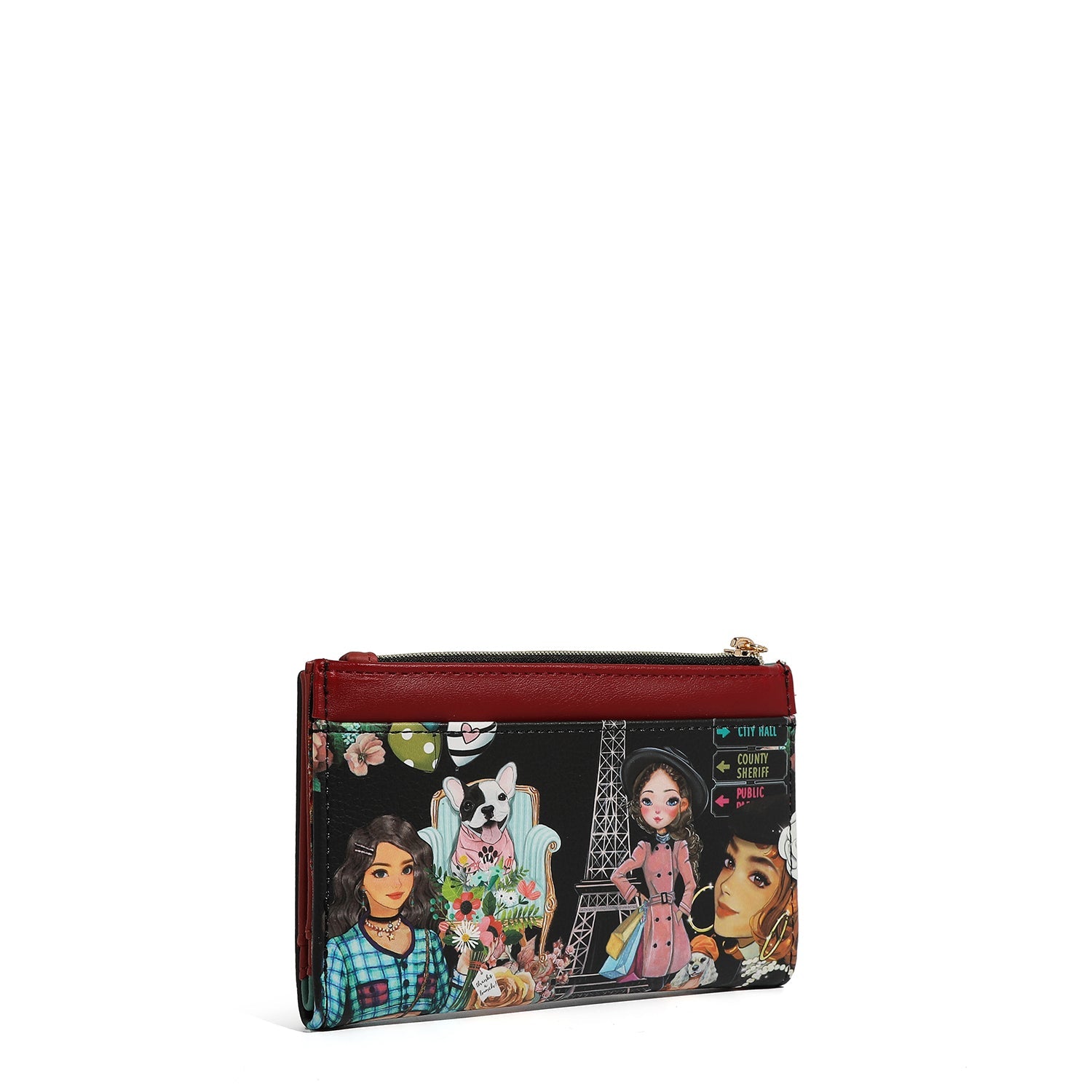 BILLETERA LARGA CON CREMALLERA (NIKKY MAKES FRIENDS)