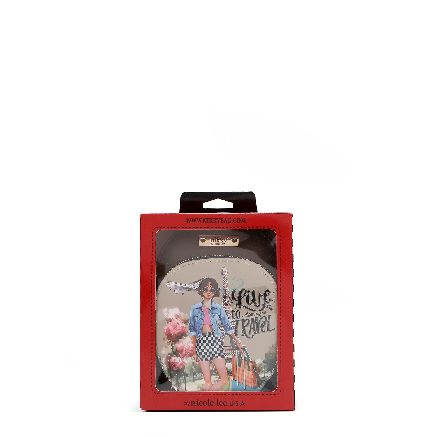 BANDOLERA CRUZADA PEQUEÑA (I LIVE TO TRAVEL)