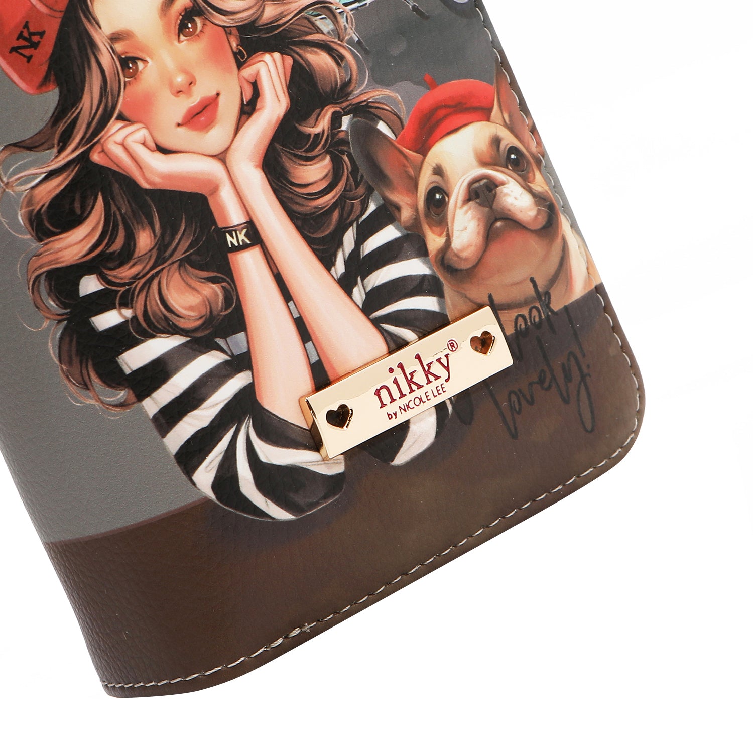 MEDIUM WALLET WITH DOUBLE ZIPPER (<tc>EIFFEL DREAMS</tc>)