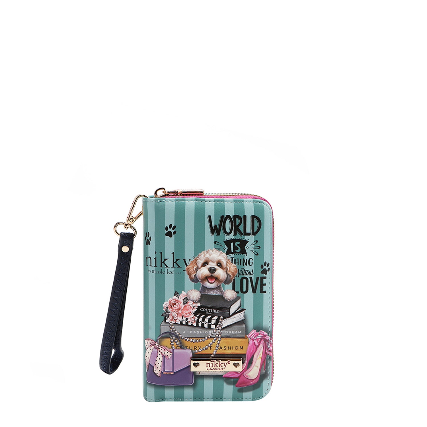 CARTERA MEDIANA CON DOBLE CREMALLERA (MEANT TO LOVE YOU)