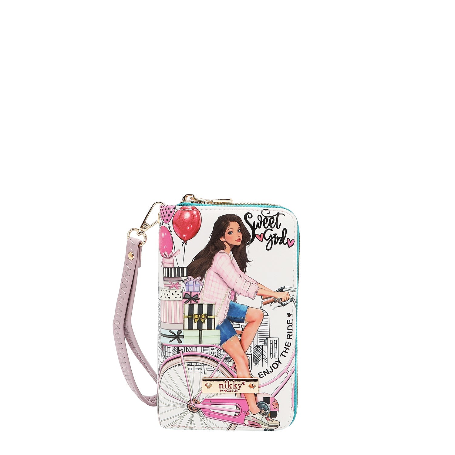 CARTERA MEDIANA CON DOBLE CREMALLERA (SWEET GIRL)