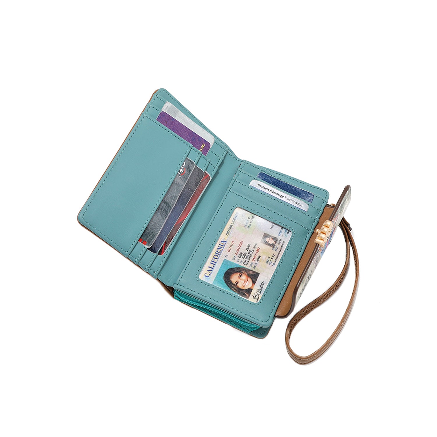 CARTERA PLEGABLE PEQUEÑA NIKKY (I LIVE TO TRAVEL)