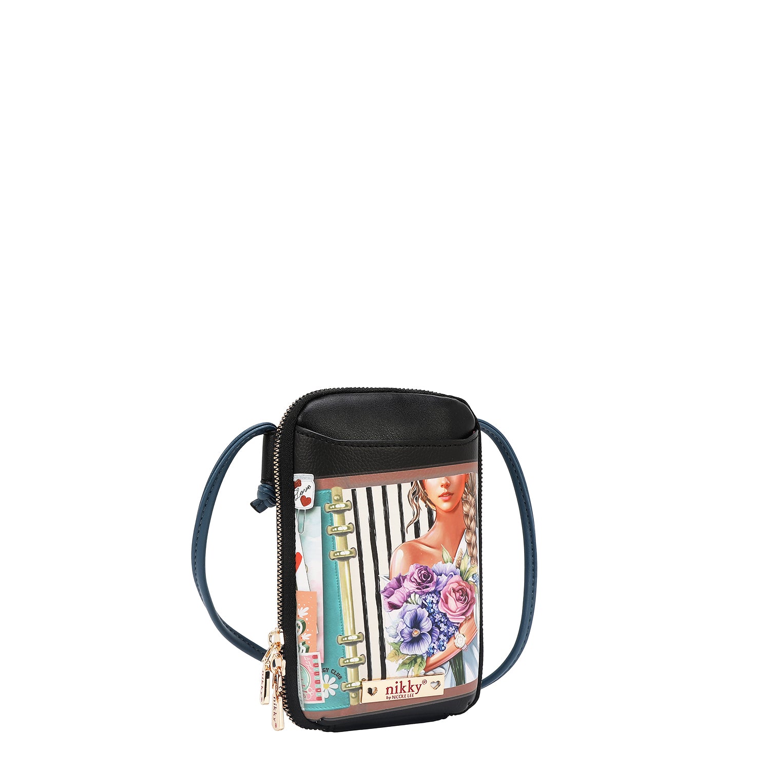 BOLSO CRUZADO CON CREMALLERA PARA TELÉFONO/CARTERA (NOSTALGIA)