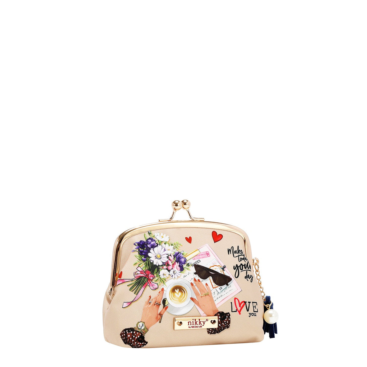 BOLSA DE COSMÉTICOS CON BESO BLOQUEADO (TU RECUERDO)