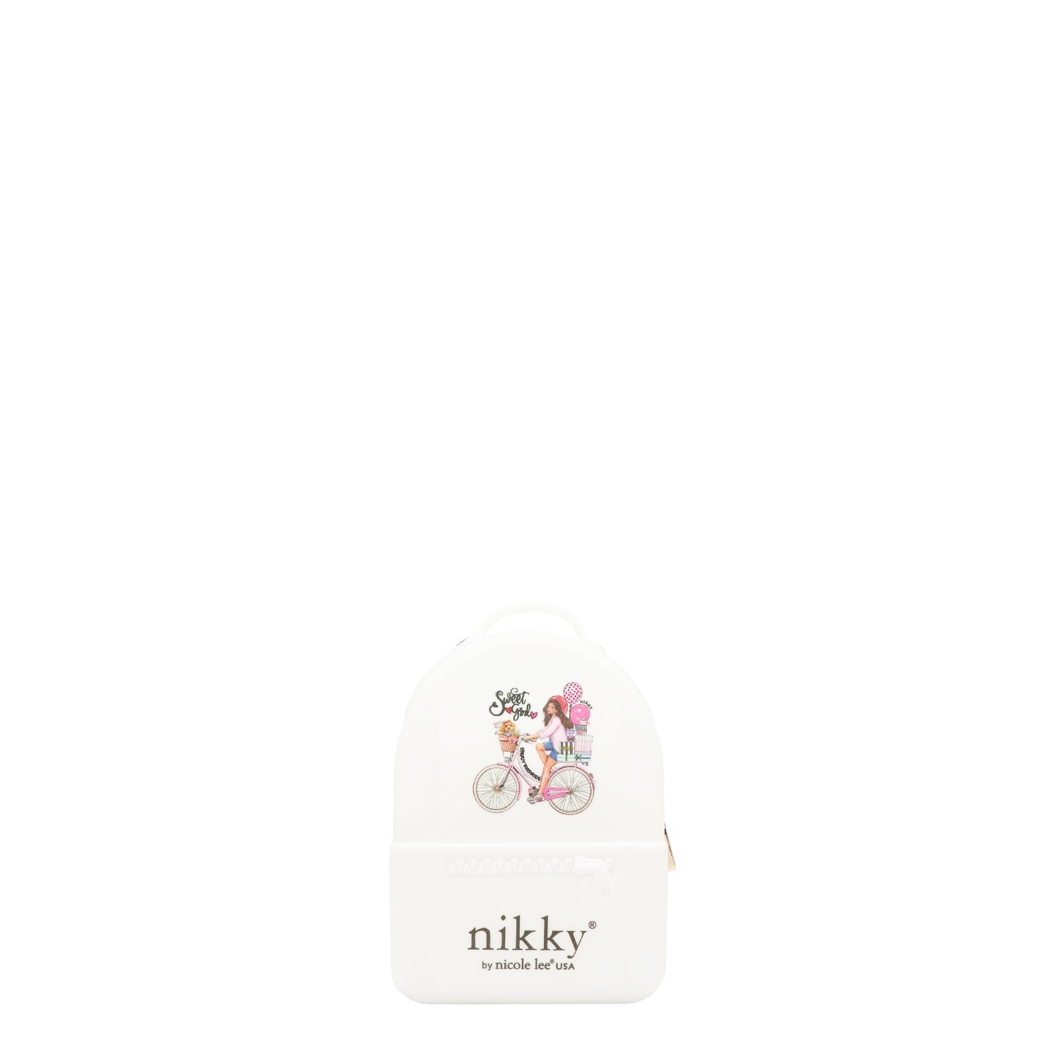MONEDERO MINI DE MOCHILA (SWEET GIRL - BLANCO)