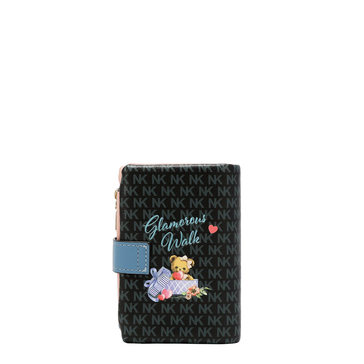 CARTERA DE 3 PLIEGUES (GLAMOROUS WALK-NEGRO)