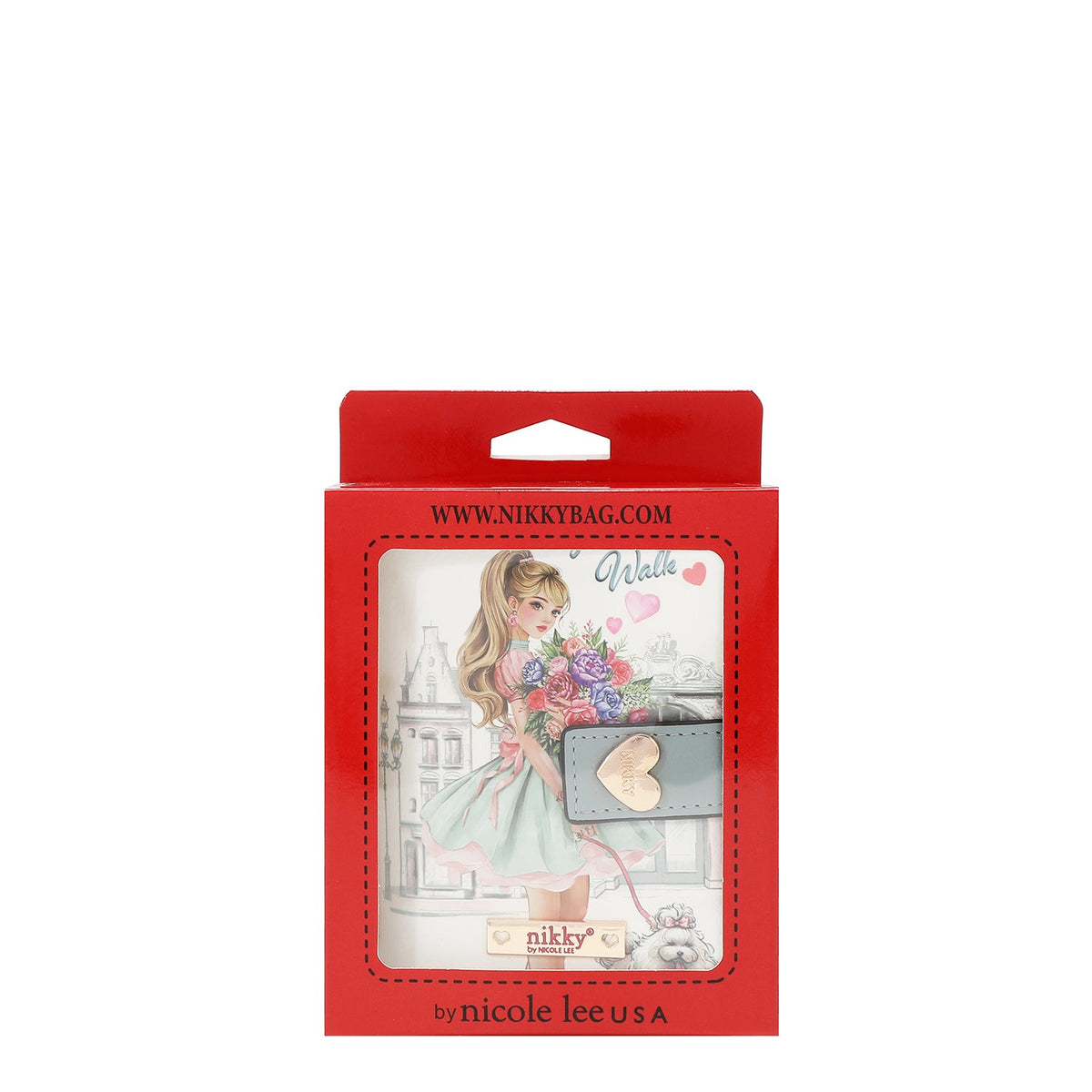CARTERA DE 3 PLIEGUES (GLAMOROUS WALK-BLANCO)
