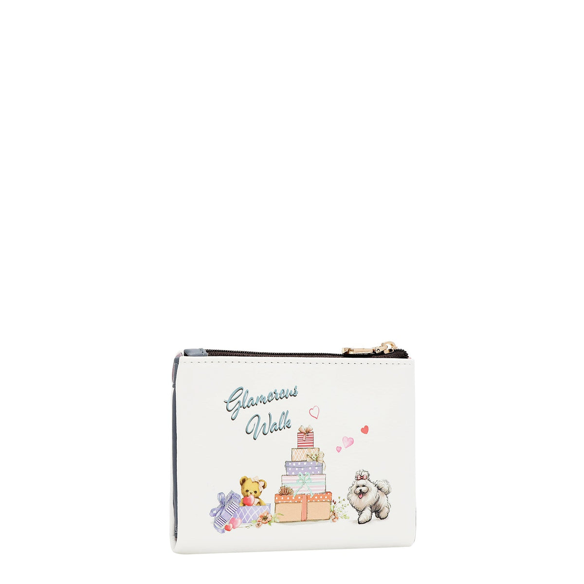PORTAFOGLIO BUSTA (GLAMOROUS WALK-WHITE)