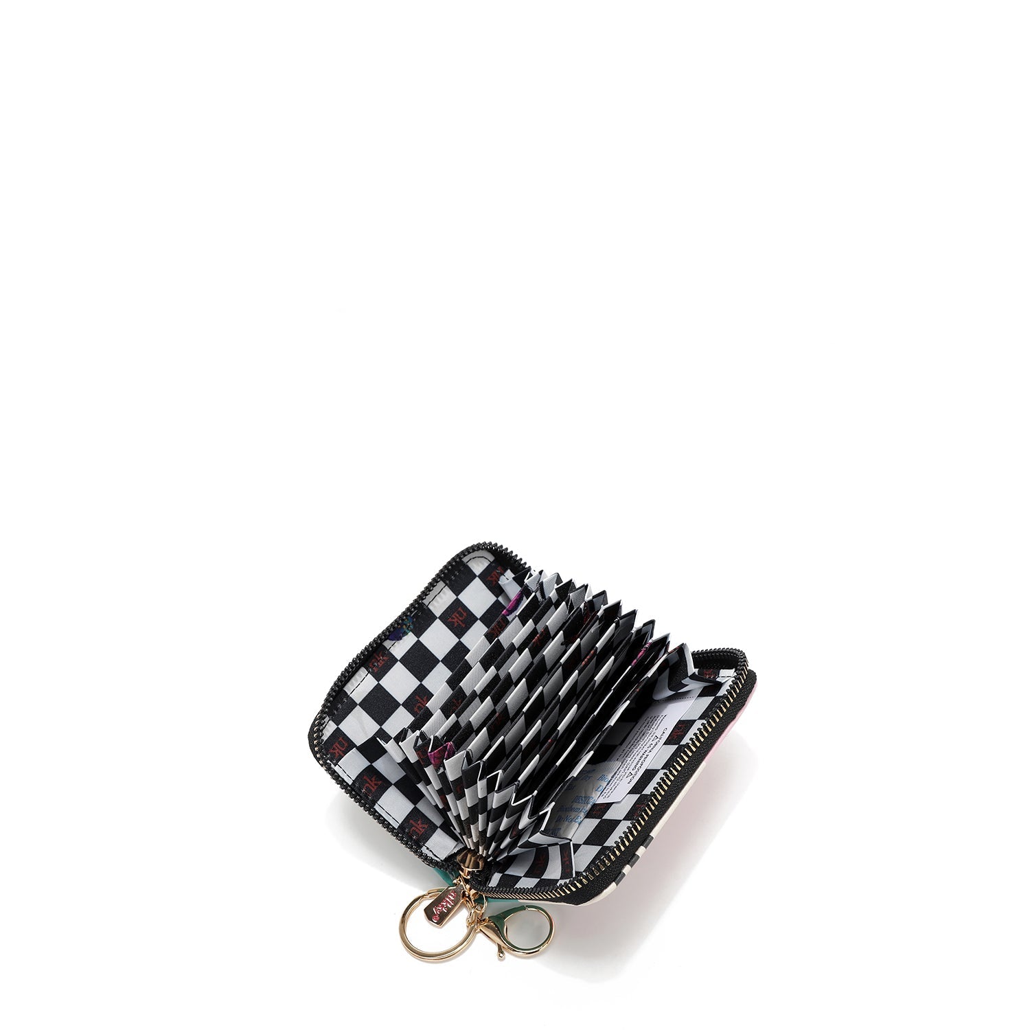 PORTA TARJETAS CON CREMALLERA TIPO ACORDEÓN (NIKKY MAKES FRIENDS)