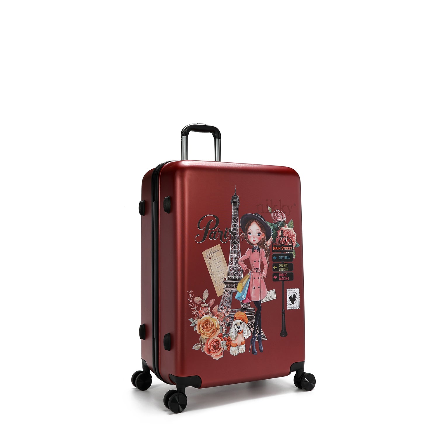 ABS PLASTIC CABIN SUITCASE <tc>EMILY GOES PARIS</tc>