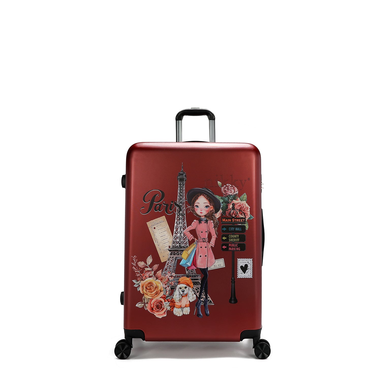 ABS PLASTIC CABIN SUITCASE <tc>EMILY GOES PARIS</tc>