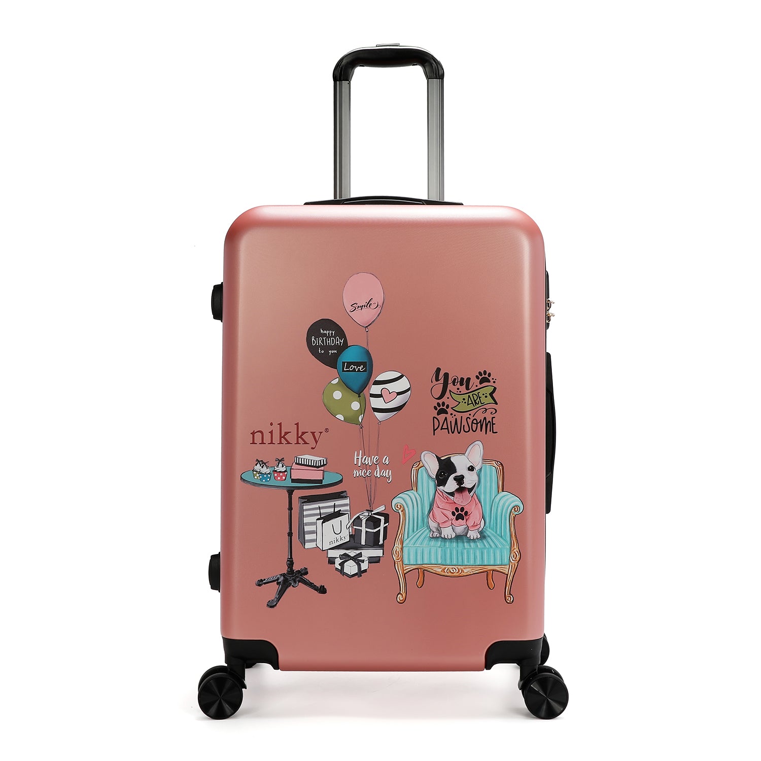 SET OF 2 ABS PLASTIC SUITCASES <tc>PARTY KING</tc>