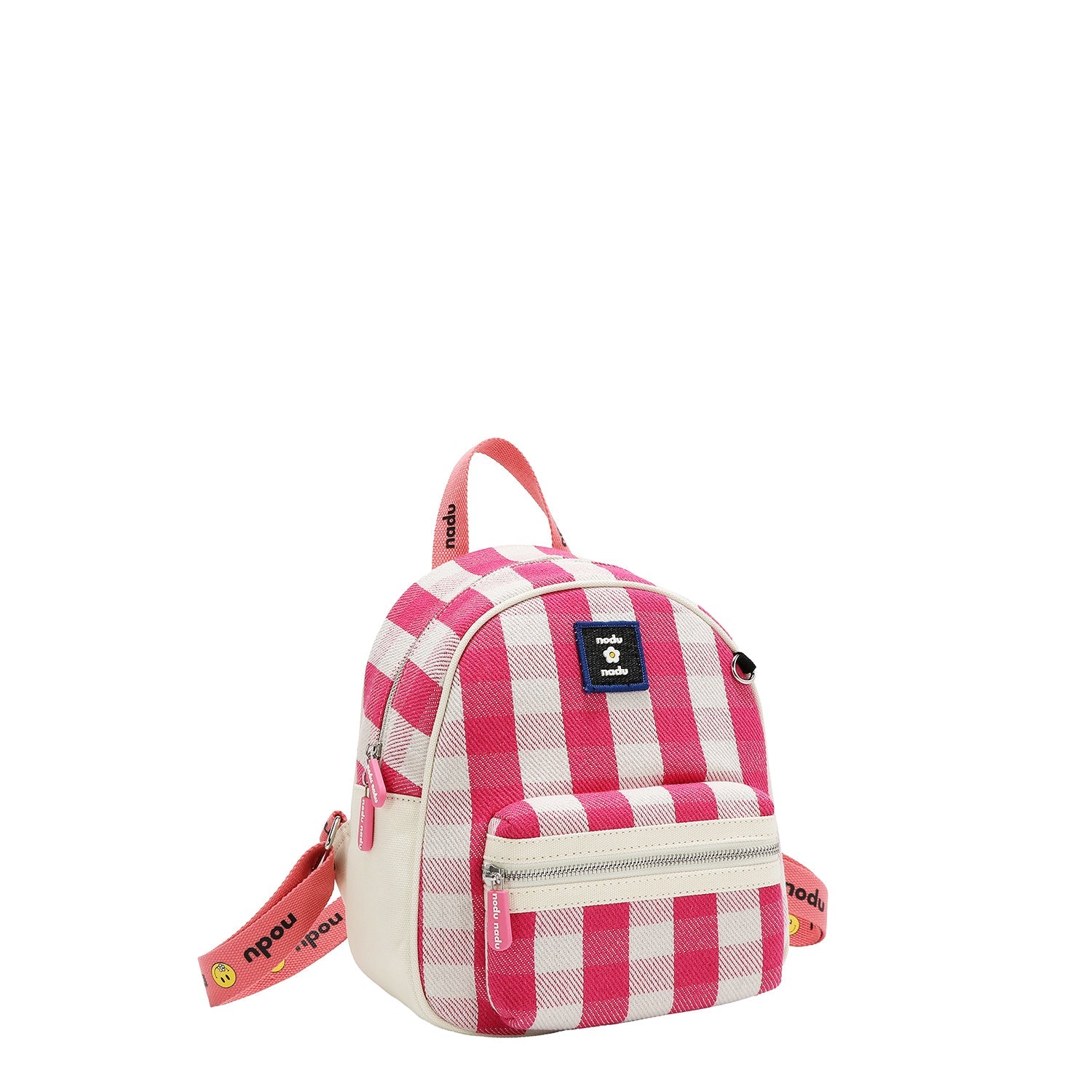 MOCHILA DE CUADROS CORDY (ROSA)
