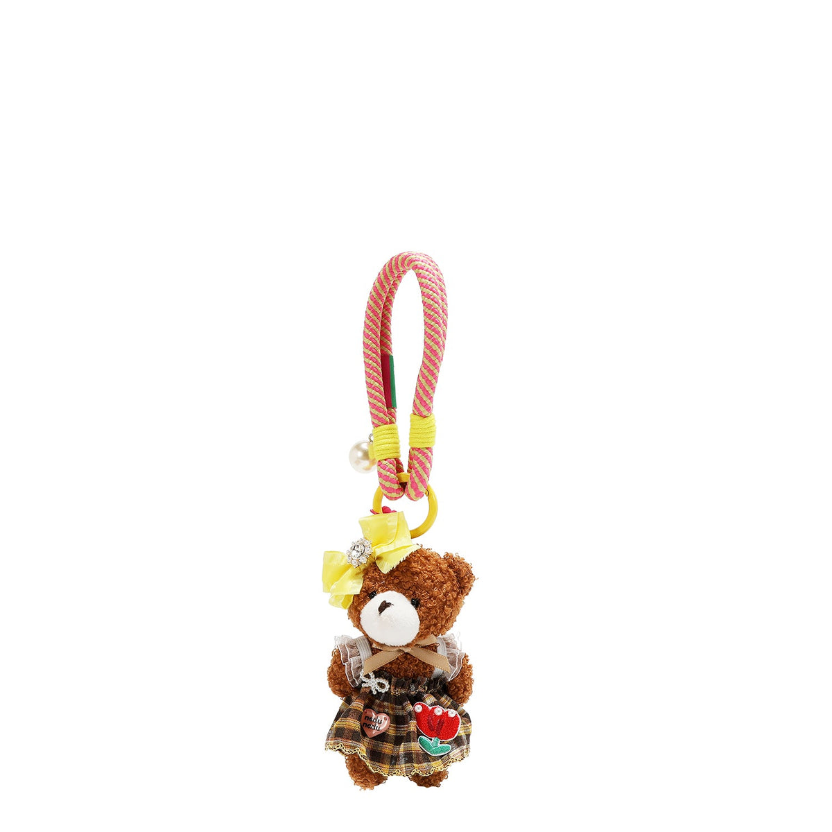 „LULU BEAR“ KARIERTER KLEID-CHARM