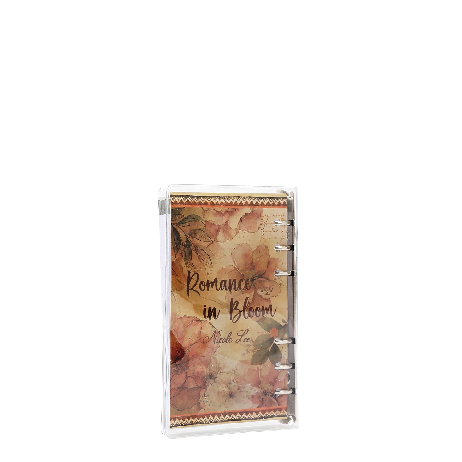 AGENDA AVEC ANNEAUX ET COUVERTURE TRANSPARENTE (REFLET D'AMOUR)