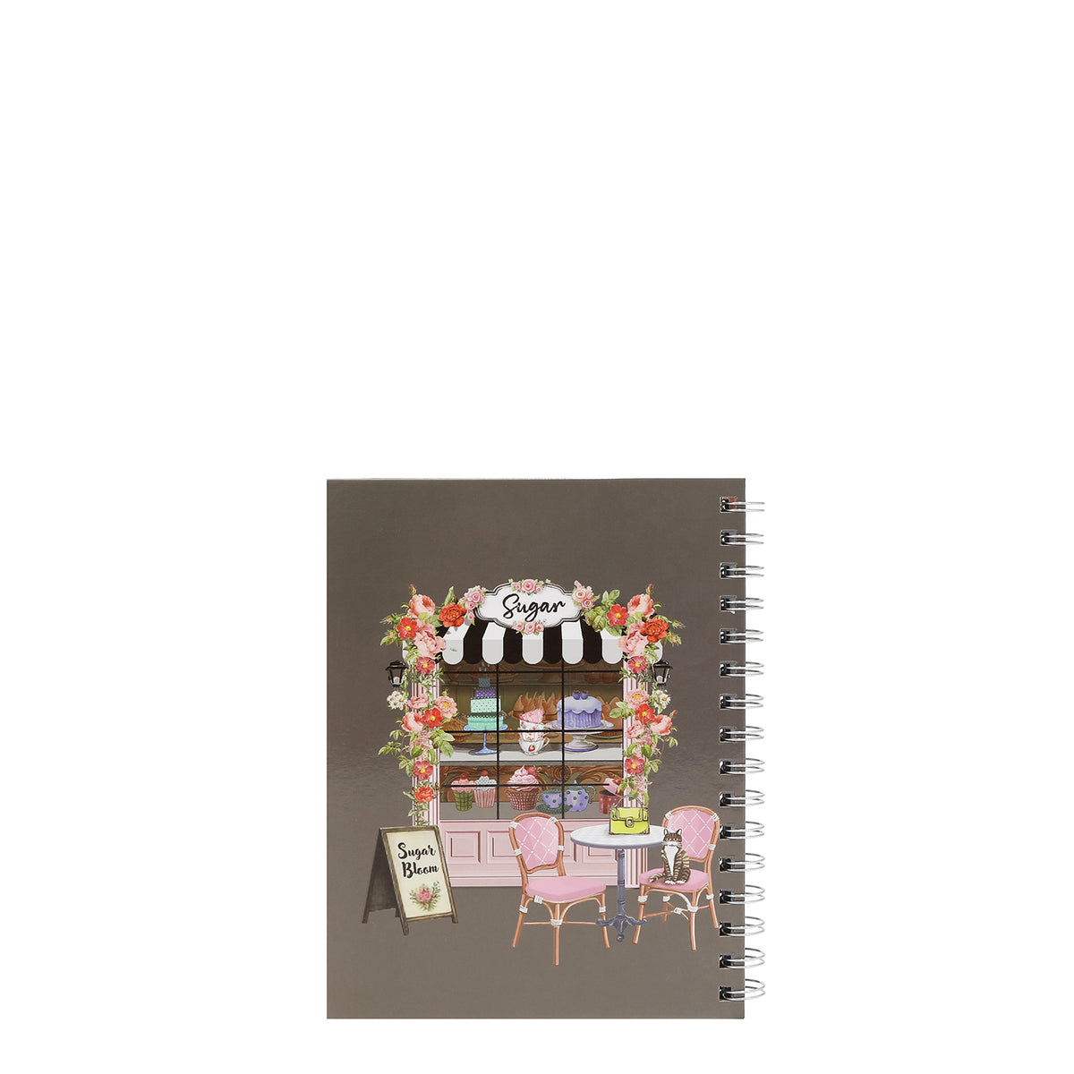 AGENDA ESPIRAL CON BOLSILLO CON CREMALLERA Y NOTAS ADHESIVAS (SUGAR DAY)