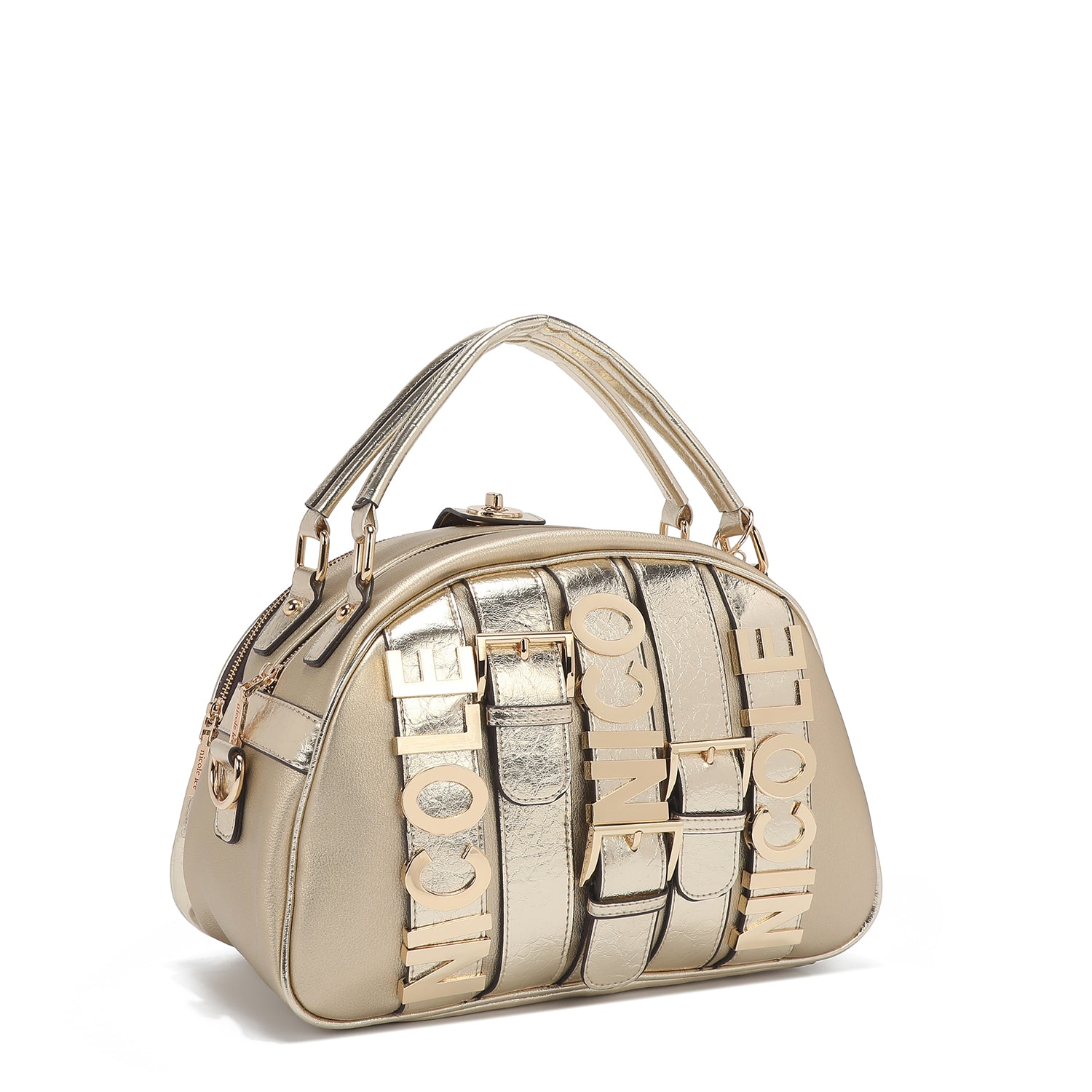 CALISTA SATCHEL DOMO (DORADO)