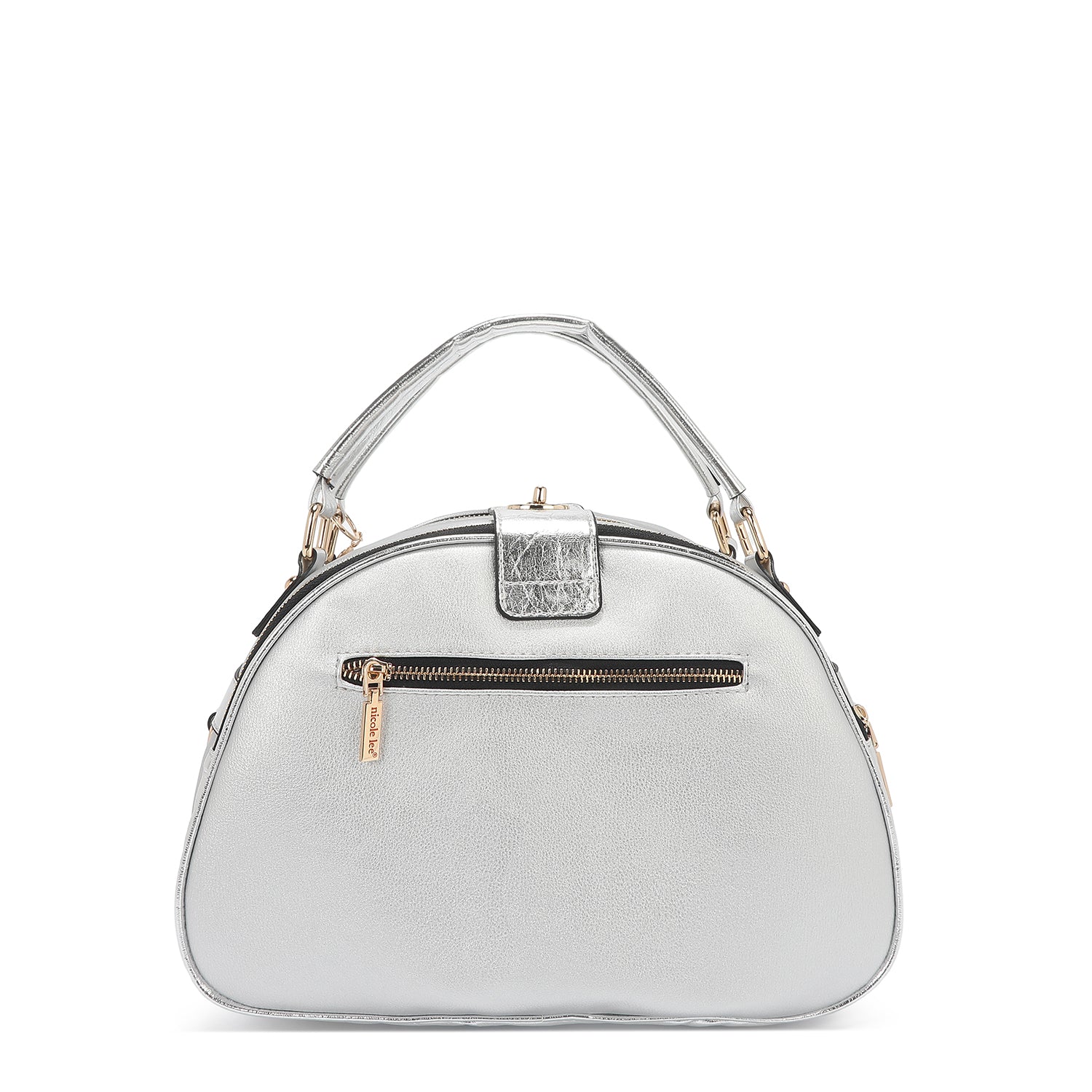 CALISTA SATCHEL DOMO (PLATEADO)