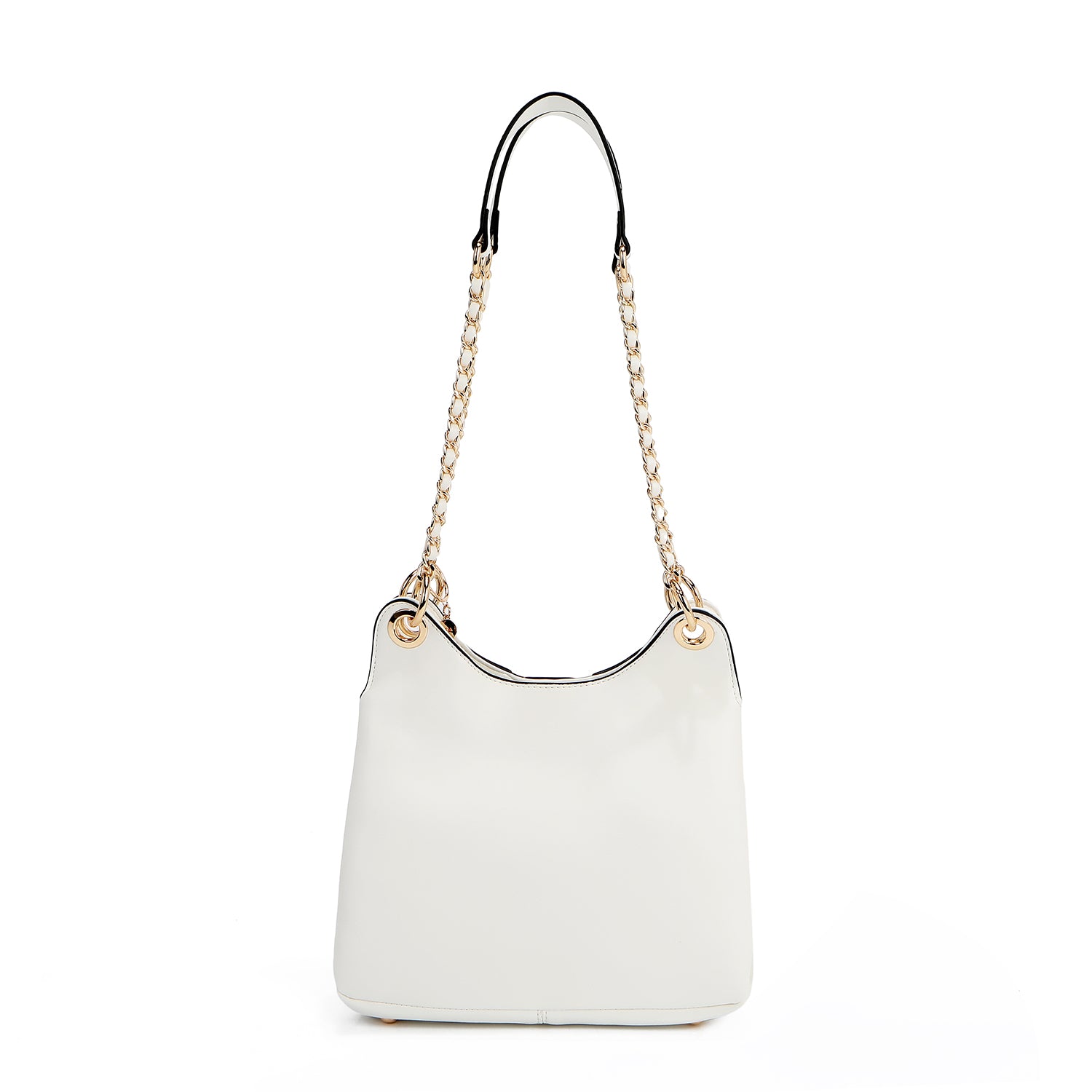 CALISTA BOLSO DE HOMBRO CON CADENA (BLANCO)