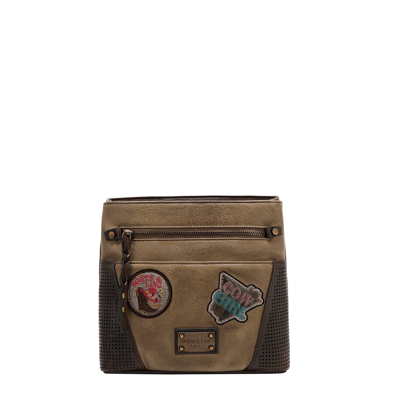 BANDOELRA VINTAGE CON PARCHE (TAUPE)