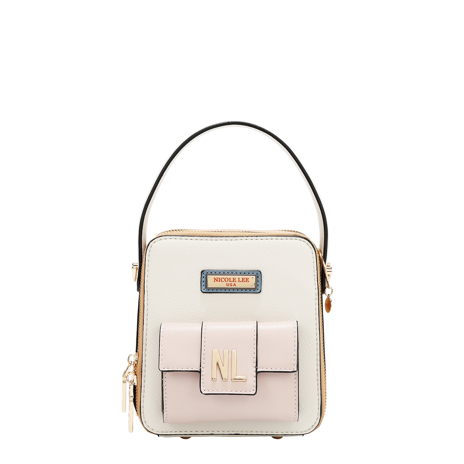 Bandoléra avec des blocs de poche et de couleur (blanc)