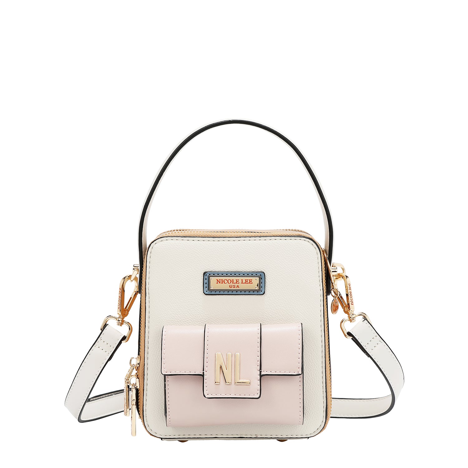 Bandoléra avec des blocs de poche et de couleur (blanc)